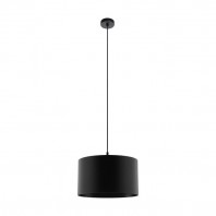 Eglo-Maserlo 1 H/L 1X40W E27 Blk /  Wht 380mm & Blk / Wht 530mm Pendant